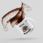 Preview: Tasse mit Motiv - Weißbauchigel - Achtung Morgenmuffel