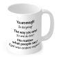 Preview: Tasse „Du bist genug – You are enough“ in Weiß – Mutmacher-Geschenk