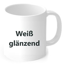 Weiß glänzend